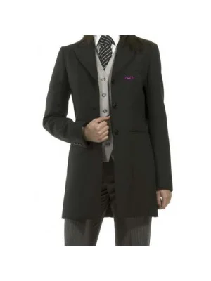 Dark Grey Customized Receptionist Uniform Coat